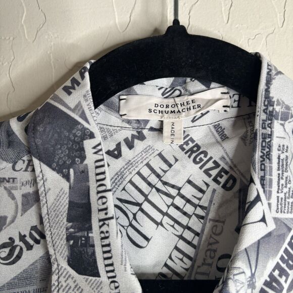Dorothee Schumacher Newspaper Print Shirt - Picture 2 of 4